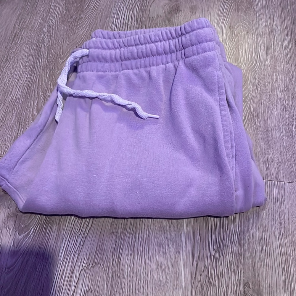 purple sweatpants